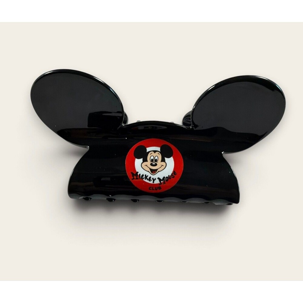 Disney Parks Mickey Mouse Club Claw Hair Clip Black Ears New